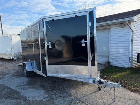 New 2026 Lightning 7 X 17 Lightning 2 Place Enclosed Snowmobile Trailer ...