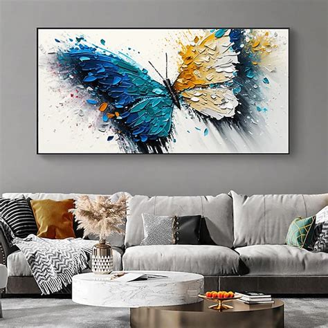 peinture à l'huile faite à la main sur toile, art mural, décoration ...