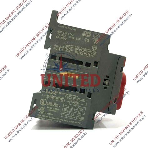ABB OT63E3 DISCONNECT SWITCH 600V-AC 3P 80A | United Marine Services