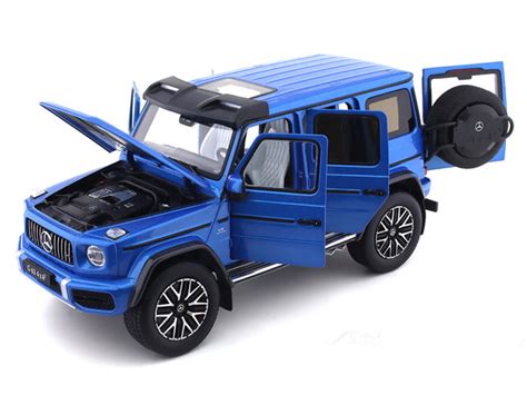 Mercedes-Benz G Class G63 AMG 4x4 blue 1:18 iScale diecast Scale Model ...