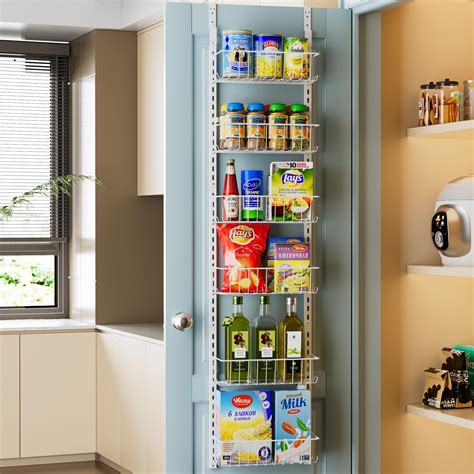 Snapklik.com : Pantry Door Organizer, Adjustable Metal Over The Door ...