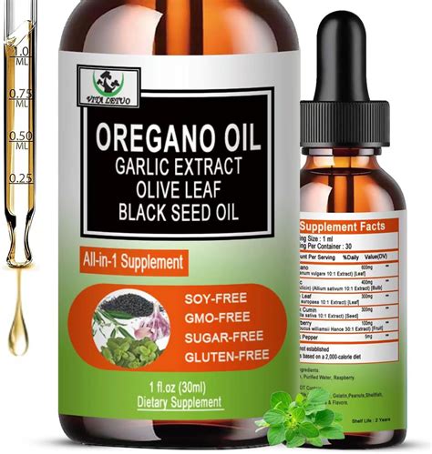 Amazon.com: Vita letuo Organic Oil of Oregano with Black Seed Oil ...