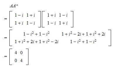 Image result for Unitary Matrix Definition