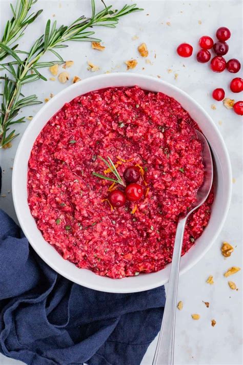 Fresh Cranberry Orange Relish - Evolving Table