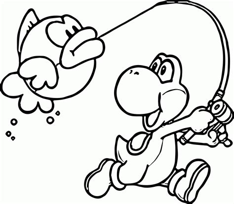 Yoshi Coloring Page