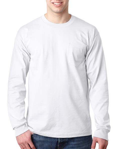 Bayside BA8100 - Adult Long-Sleeve Tee with Pocket $13.22 - T-Shirts