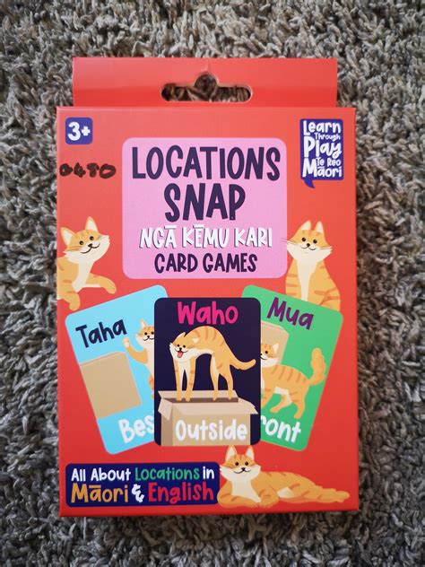 Te Reo Māori Snap Card Game - Locations