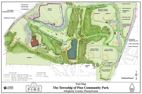 Pine Community Park Trail Map | Pine Township (Allegheny Co), PA