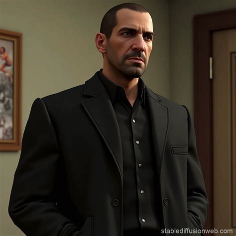 GTA IV Character Niko Bellic | Stable Diffusion Online