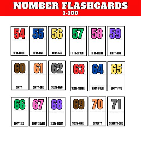 Numbers Flash Cards 的图像结果