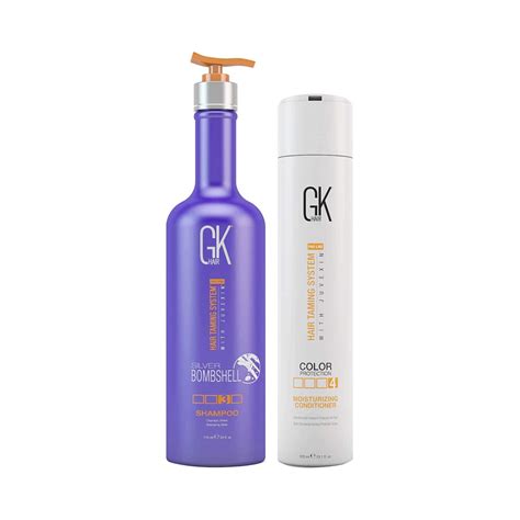 GK Hair Silver Bombshell Shampoo 710 ml with Moisturizing Conditioner ...