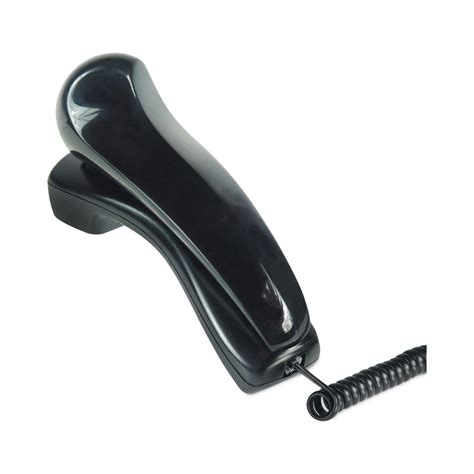 Standard Telephone Shoulder Rest, 2.63 x 7.5 x 2.25, Black - ASE Direct