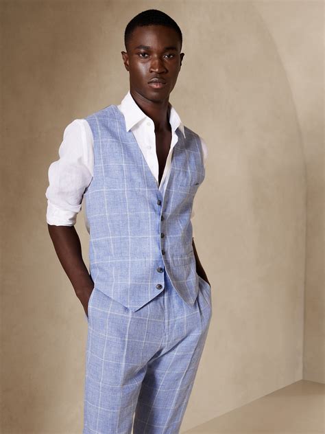 Raiff Italian Linen Suit Vest | Banana Republic