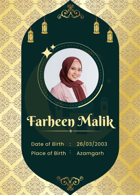 Create Your Muslim Biodata for Marriage - Free Templates