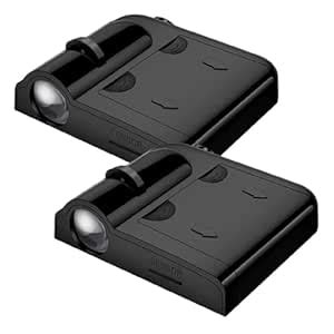 AAKICHI 2pcs LED Wireless Car Welcome Logo Shadow Projector, Holeless ...