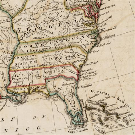 Map Of The Southern Colonies