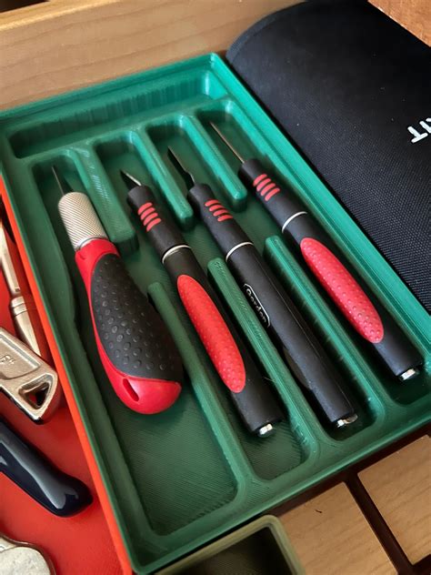 Gridfinity - Hobby Knife Set - 3D model by asylumlifemakes on Thangs