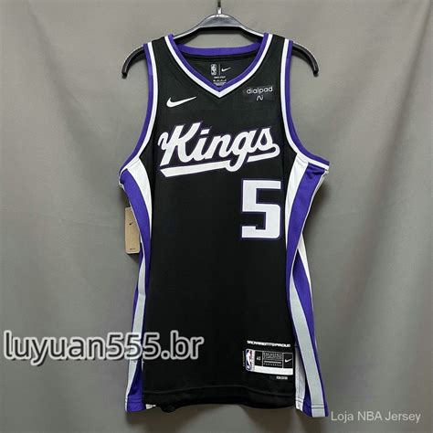 Hot Pressed Camisa NBA Sacramento Kings #5 De'aaron Fox 2023/24 Icon ...