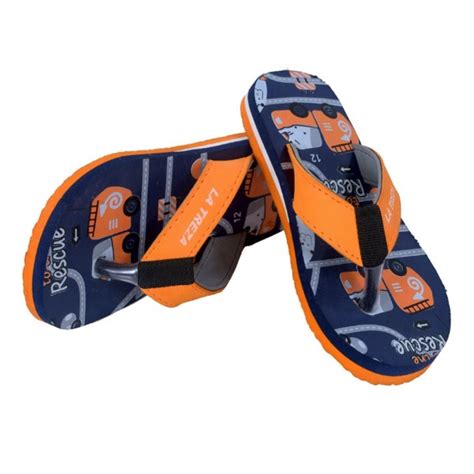 Car Character Navy Blue Color Slipper Flip Flop For Boys & Girls