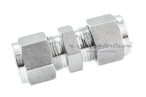 ข้อต่อตรงตาไก่สแตนเลสเกรด 316 (เสียบสาย x เสียบสาย) 1/2" x 1/2" (12.7 x ...