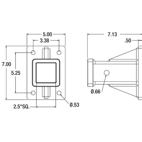 Buyers Products Bolt-on Receiver Tube For 2-1/2-in Receivers 1804250 at ...