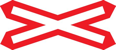 Image result for Level Crossing without Barrier Sign