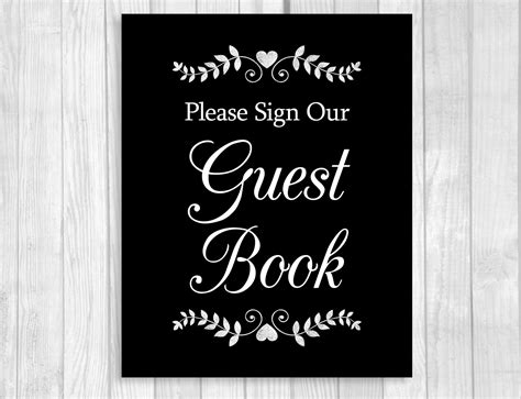 Please Sign Our Guestbook Wedding