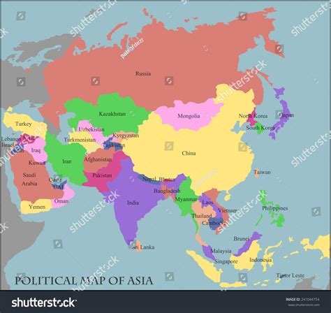 Politcal Map Of Asia Asia Map Guide Of The World