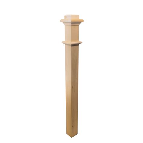 CLEARANCE 962 | Box Newel | Plain Style | 48" x 3 1/2" - All Things Stairs