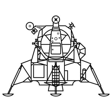 Image result for Lunar Module Drawing