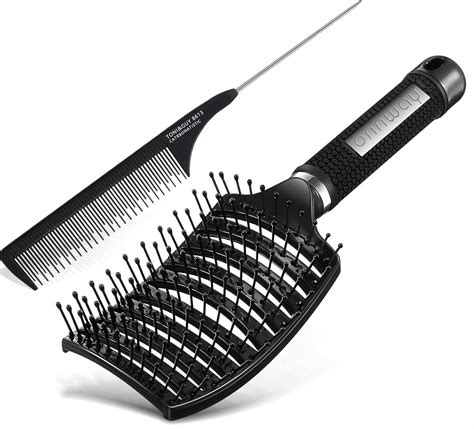 Amazon.com : Hair Brush Big Curved Comb Big Back Shape Mens Hair Brush ...