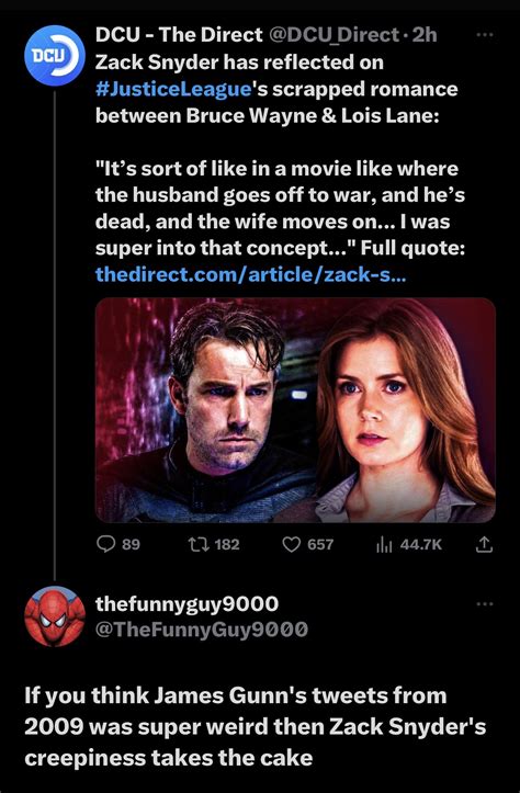 Bro thinks making Bruce Wayne and Lois a couple is worse than pedo ...