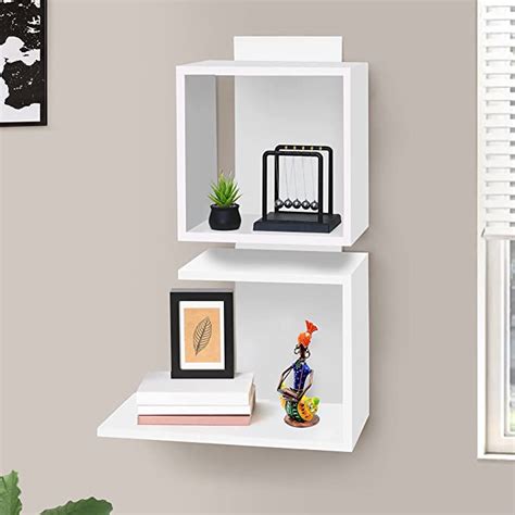 ABOUT SPACE Wooden Wall Mounted Shelf - Open Wall Shelf - Floating ...