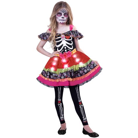 Sugar Skull Costume For Kids