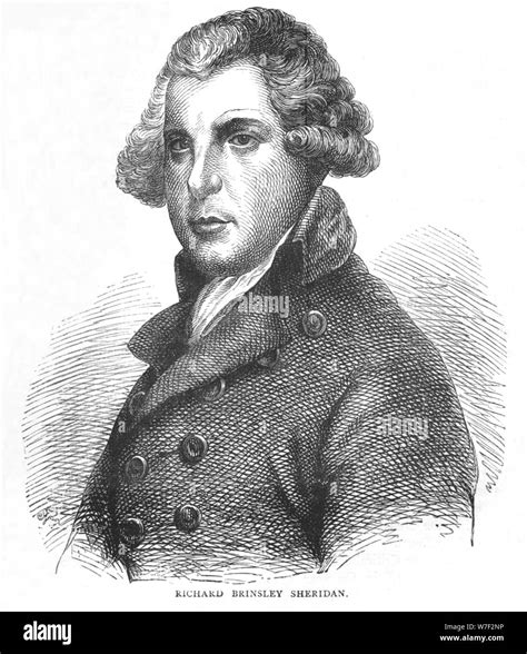 Richard Brinsley Sheridan, Irish dramatist, poet and politician, c1875 ...