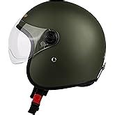 Vega Jet ISI DOT Certified Matt Finish Open Face Helmet for Men and ...