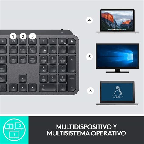 Buy Logitech MX Keys Advanced Illuminated Wireless Keyboard, QWERTY ...