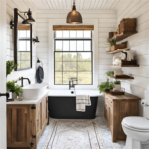 Farmhouse Bathroom Ideas for a Modern Rustic Look