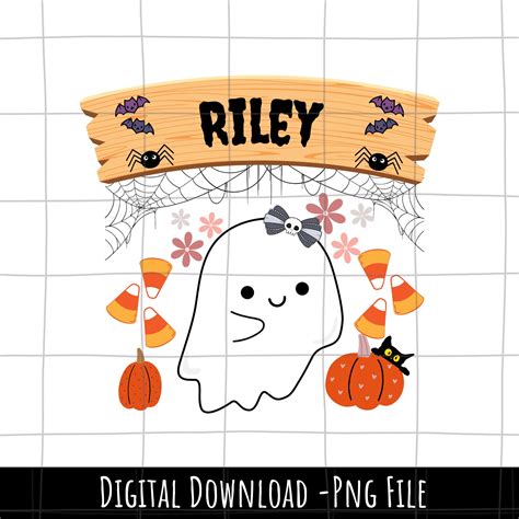 Personalized Kid Name Halloween Png Cute Halloween Png for - Etsy