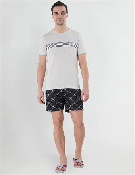 Buy Men Dual Pocket All Over Print EX002 Boxers - Pack Of 1 Black|U.S ...