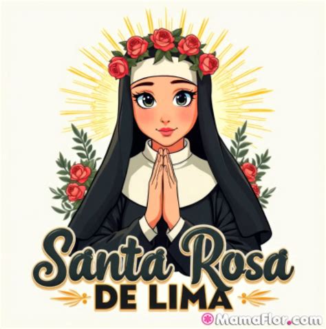 Dibujos de Santa Rosa de Lima | Dia de santa rosa, Santa rosa, Imagenes ...