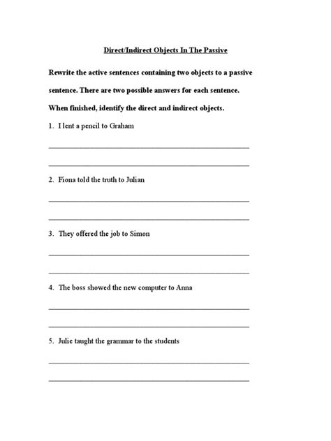 Image result for Direct Object Passive Voice