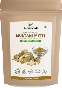 Humanveda powder for Face Pack | Fuller's Earth , Bentonite Clay (200 ...