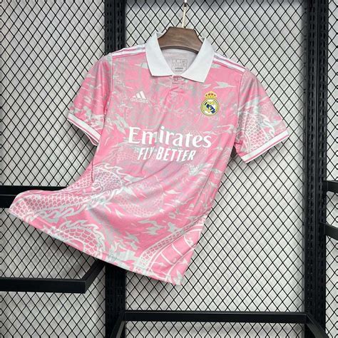 Real Madrid Pink Dragon Jersey(Player Version) – Champions Kit