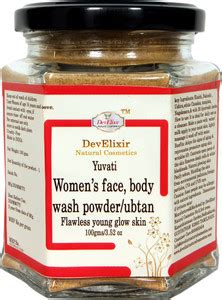 DevElixir Natural Cosmetics Yuvati Women face, body wash powder ...