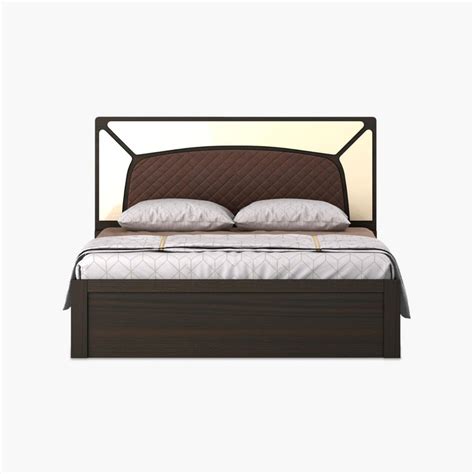 Buy Nexon Aura Queen Bed with Box Storage - Brown from Home Centre at ...
