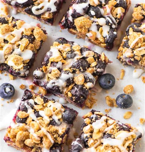 Blueberry Oatmeal Bars {One Bowl Recipe!} - WellPlated.com