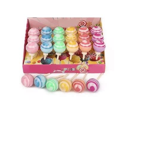 Buy Cute Lollipop Lip Balm Lip gloss Moisturizer Candy Magic Lipstick ...