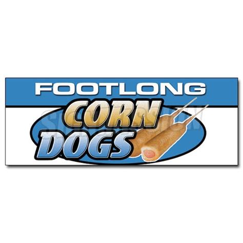 Amistad 12 in. Footlong Corn Dogs Decal Sticker - Deep Fried Batter ...