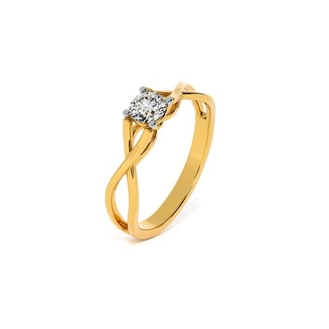 Infinity Weave 9KT Gold Lab Grown Diamond Ring – PALMONAS
